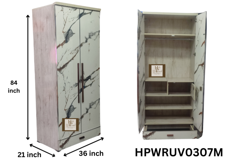 Home Paradise Wooden Wardrobe size 3 Feet x 7 feet