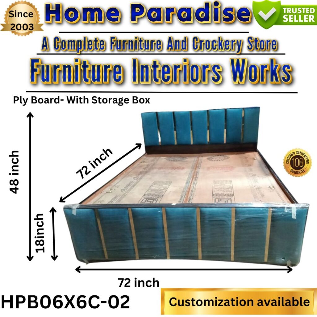 home paradise wooden double bed with storage box hpb06x06c-02