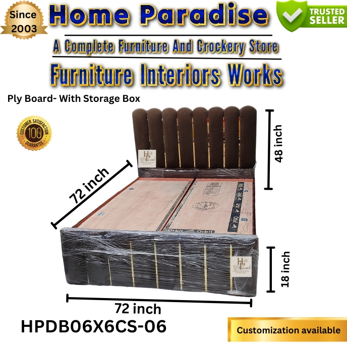 DOUBLE BED HOME PARADISE 6 FEET X 6 FEET HPDB06X6CS-06 - localseotoolsandtips.com - GeoTagged