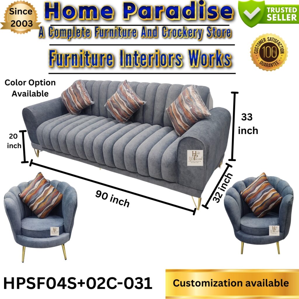 home paradise sofa set 6 seater hpsf04s+02c-031