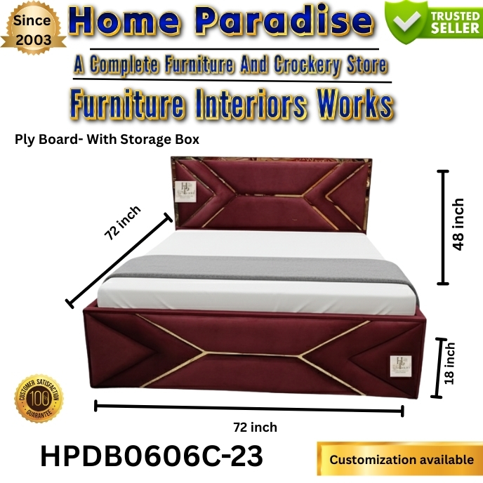 DOUBLE BED WITH CUSHION