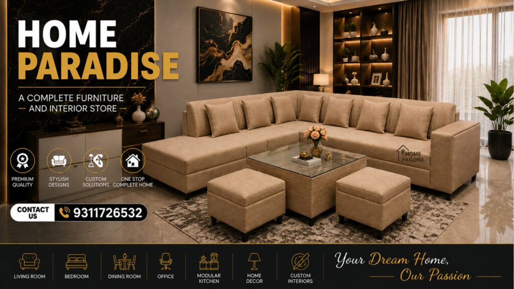 L SHAPE LOUNGER SOFA SET